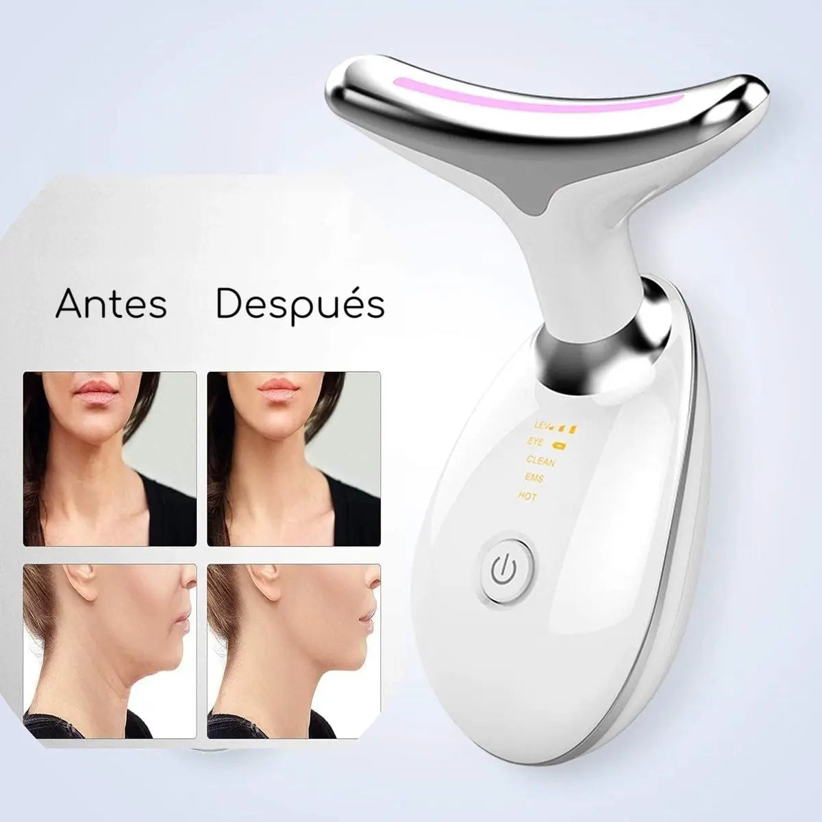 MASAJEADOR LED FACIAL | REDUCTOR PAPADA LIFTING ANTIARRUGAS CUELLO