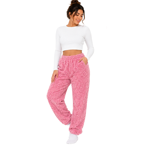 Pantalón Pijama Peluche Ultra Suave | NUVIA