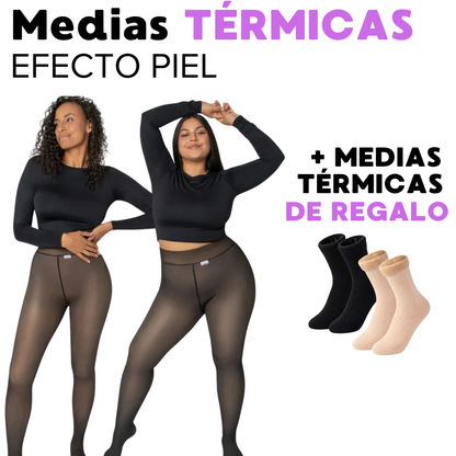 MEDIAS TERMICAS EFECTO PIEL + MEDIAS TERMICAS DE REGALO | NUVIA