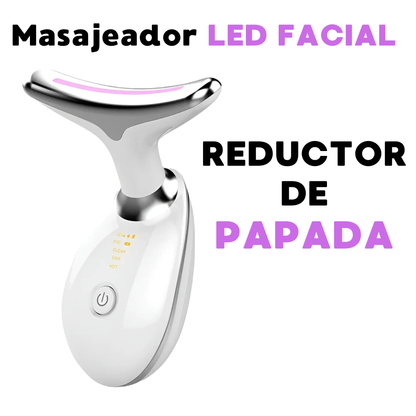 MASAJEADOR LED FACIAL | REDUCTOR PAPADA LIFTING ANTIARRUGAS CUELLO