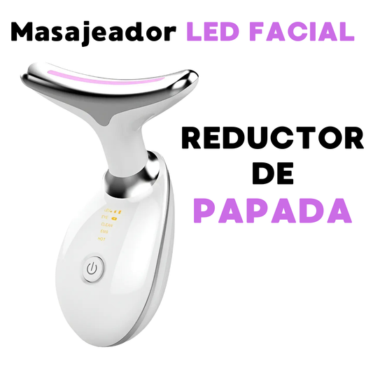 MASAJEADOR LED FACIAL | REDUCTOR PAPADA LIFTING ANTIARRUGAS CUELLO