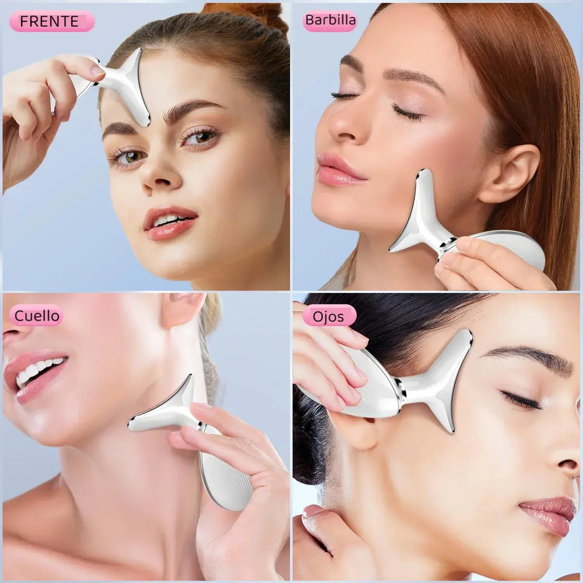 MASAJEADOR LED FACIAL | REDUCTOR PAPADA LIFTING ANTIARRUGAS CUELLO
